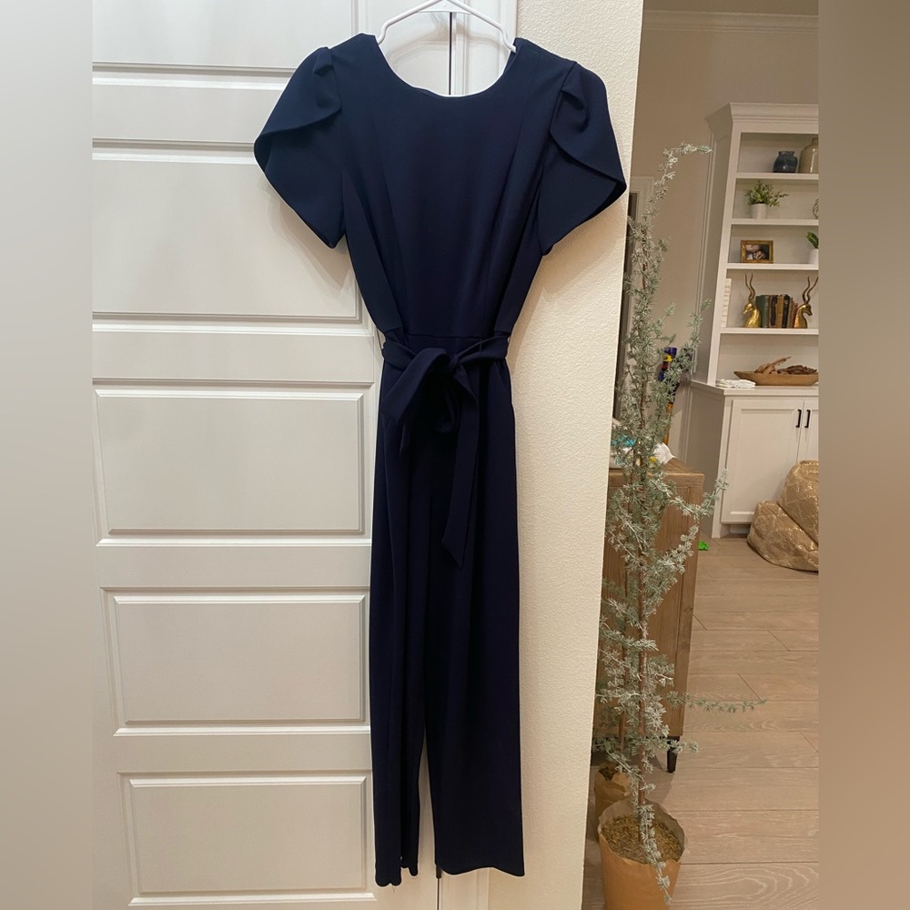 Calvin Klein navy blue size 8 jumpsuit EUC